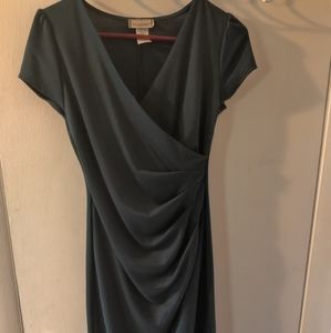 Modcloth fitted moss green dress